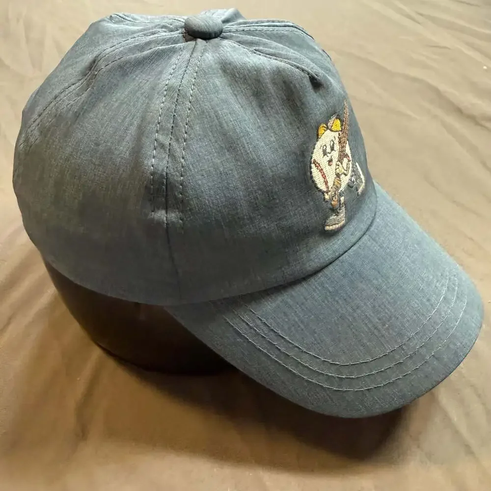 Infant Baseball Mascot Blue Performance Stretch Dad Hat Elastic Back